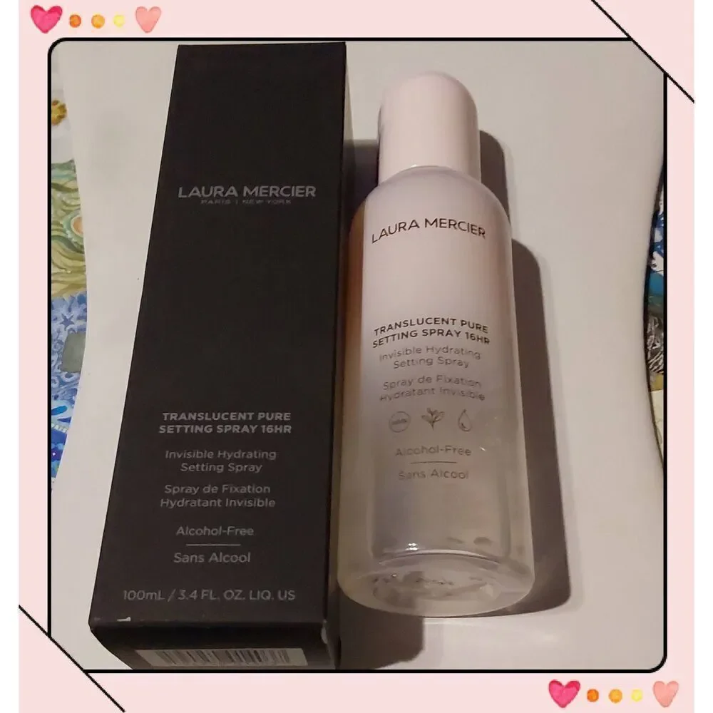 BNIB~LAURA MERCIER 16 Hour Translucent Pure Setting Spray~100ml/3.4 fl.oz~